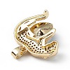 Real 18K Gold Plated Rack Plating Brass Micro Pave Clear Cubic Zirconia Pendants KK-C015-13G-07-3