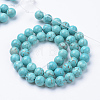 Synthetic Green Turquoise Beads Strands G-T055-8mm-12-1-3