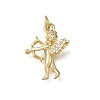 Brass Micro Pave Clear Cubic Zirconia Pendants CU-L001-14G-04-1