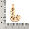 Brass Micro Pave Clear Cubic Zirconia Pendants KK-B099-01G-J-3