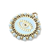 304 Stainless Steel Enamel Pendants STAS-P453-15G-05-2