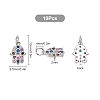 10Pcs Brass Micro Pave Cubic Zirconia Charms ZIRC-SC0001-17-6