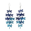 430 Stainless Steel Dragonfly Dangle Earrings EJEW-A137-04P-02-4