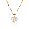 Stylish Stainless Steel Heart Pendant Necklace for Women GE0081-3-1