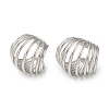 Rack Plating Brass Multi Lines Cuff Earrings EJEW-Z019-28P-1