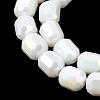 Electroplate Column Glass Beads Strands EGLA-A043-02-M-4
