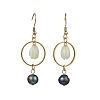 Natural Cultured Freshwater Pearl Dangle Earrings EJEW-JE07168-2