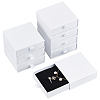Kraft Paper Necklace Earring Storage Gift Drawer Boxes CON-WH0095-87C-1
