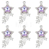 10Pcs Glass Pendants GLAA-YW0004-64B-03-1