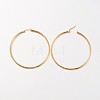 Ion Plating(IP) 304 Stainless Steel Hoop Earrings EJEW-N0016-11G-I-2