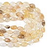 Natural Yellow Hematoid Quartz/Golden Healer Quartz Beads Strands G-G453-D15-01-5