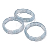 Rectangle Natural Dyed White Jade Imitation Aquamarine Beaded Stretch Bracelets for Women Men GG-CBA9ACE-C11-4