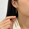 304 Stainless Steel Stud Dangle Earrings EJEW-E617-07G-1