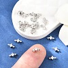 SHEGRACE Brass Micro Pave Cubic Zirconia Connector Charms XGRQ5K497-833P-A-4