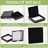 Lichee Textured Cardboard Jewelry Boxes CON-WH0089-100-4