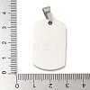 Anti-Tarnish 304 Stainless Steel Pendants STAS-G346-19P-3