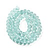 Transparent Baking Paint Glass Beads Strands DGLA-A034-T8mm-D01-2