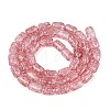 Transparent Crackle Glass Beads Strands GLAA-NH0001-04-A06-3