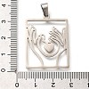 304 Stainless Steel Pendants STAS-Z119-22P-3