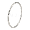 Non-Tarnish 304 Stainless Steel Simple Roung Ring Bangles for Women BJEW-F461-01G-P-1