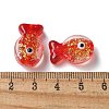 Handmade Foil Lampwork Fish Beads FOIL-Z001-01E-3