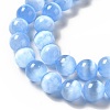 Natural Selenite Beads Strands G-P493-01E-4