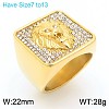 304 Stainless Steel Cubic Zirconia Finger Rings for Men FS-WG9BEFD-14-1