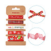 5 Sets 5 Styles Polyester Printed Satin Ribbon & Grosgrain Ribbons Sets OCOR-TA0001-39-3