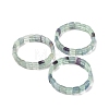 Natural Fluorite Gemstone Stretch Bracelets BJEW-F406-B06-2