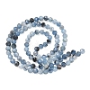 Natural Devil Blue Aquamarine Beads Strands G-P629-A02-03-3