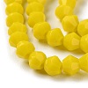 Opaque Solid Color Imitation Jade Glass Beads Strands EGLA-A039-P4mm-D05-3