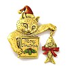 Christmas Theme Enamel Pins JEWB-M043-11C-1