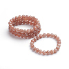 Natural Sunstone Stretch Bracelets BJEW-E373-8mm-13-3