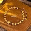 Brass Star Link Bracelets WL3635-2-3