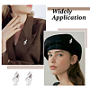 6Pcs Musical Note 304 Stainless Steel Lapel Pin Backs for Backpack Clothes JEWB-FH0003-12P-5