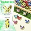 UV Plating Leopard Print Pattern Opaque Acrylic Beads OACR-CJZ0001-03-2