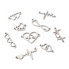 36Pcs 9 Styles 201 Stainless Steel Connector Charms STAS-PJ0001-32-13