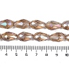 Transparent Electroplate Glass Beads Strands LS-EGLA-N013-T4mm-B23-4