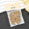 SHEGRACE Brass Micro Pave Clear Cubic Zirconia Spacer Beads XGRQ1U993-363G-6
