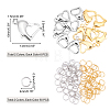 112Pcs 4 Style 304 Stainless Steel Heart Lobster Claw Clasps and Open Jump Rings STAS-DC0001-14-5