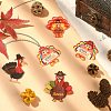 20Pcs 4 Styles Thanksgiving Day Opaque Acrylic Pendants SACR-CJ0001-44-6