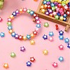 300Pcs 10 Colors Star Acrylic Beads TACR-YW0001-93-4