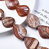 Natural Fire Crackle Agate Beads Strands G-N326-89-4