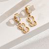 Stainless Steel Romantic Eight-shaped Hoop Earrings KF3833-2-3