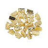 Brass Ribbon Crimp Ends X-KK-T032-146G-2