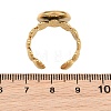 Shell Shape 304 Stainless Steel Cuff Ring Components SA-CBA098D-04G-C-3