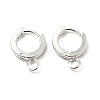 201 Stainless Steel Huggie Hoop Earrings Findings STAS-A167-01E-S-1