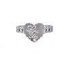 Non-Tarnish 304 Stainless Steel Heart with Word Love You Open Cuff Ring for Women RJEW-S405-261P-2