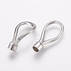 304 Stainless Steel Magnetic Clasps with Glue-in Ends STAS-L189-097P-4