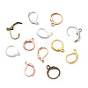 Kissitty Brass Leverback Earring Findings KK-KS0001-14-4